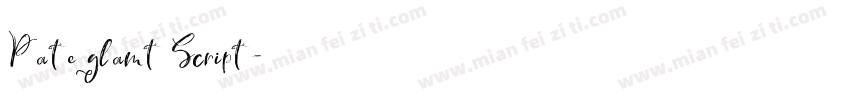 Pateglamt Script字体转换